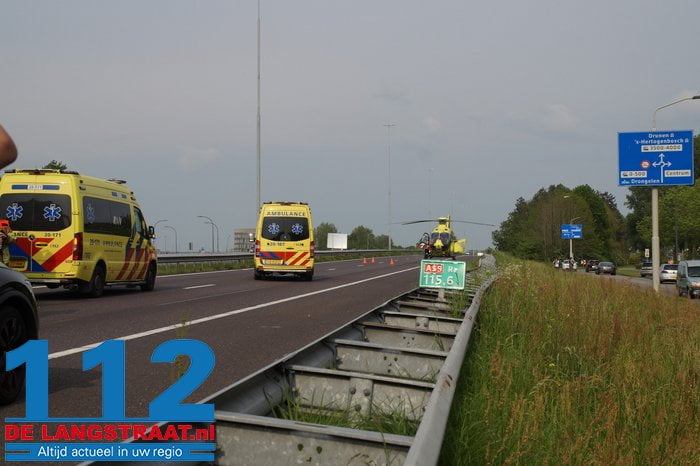 Voetganger Gewond Door Aanrijding Op A59 Bij Waalwijk, Dader Rijdt Door ...