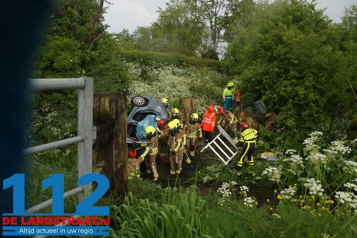Automobilist belandt in sloot in Meeuwen, brandweer bevrijdt hem uit zijn voertuig 19 Automobilist belandt in sloot in Meeuwen, brandweer bevrijdt hem uit zijn voertuig 112 De Langstraat