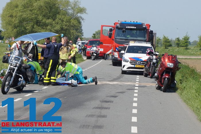 Ernstig ongeluk met vier motorrijders tijdens toertocht bij Andel: twee zwaargewonden 8 Ernstig ongeluk met vier motorrijders tijdens toertocht bij Andel: twee zwaargewonden 112 De Langstraat