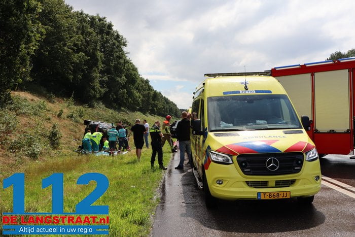 Persoon raakt bekneld onder auto in Tilburg, traumahelikopter landt op de weg 1 Persoon raakt bekneld onder auto in Tilburg, traumahelikopter landt op de weg 112 De Langstraat