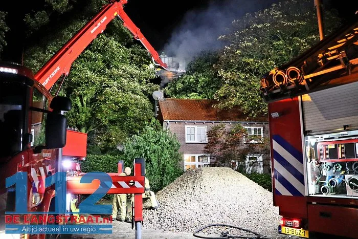Vlammen en vonken slaan uit schoorsteen 9 Vlammen en vonken slaan uit schoorsteen 112 De Langstraat