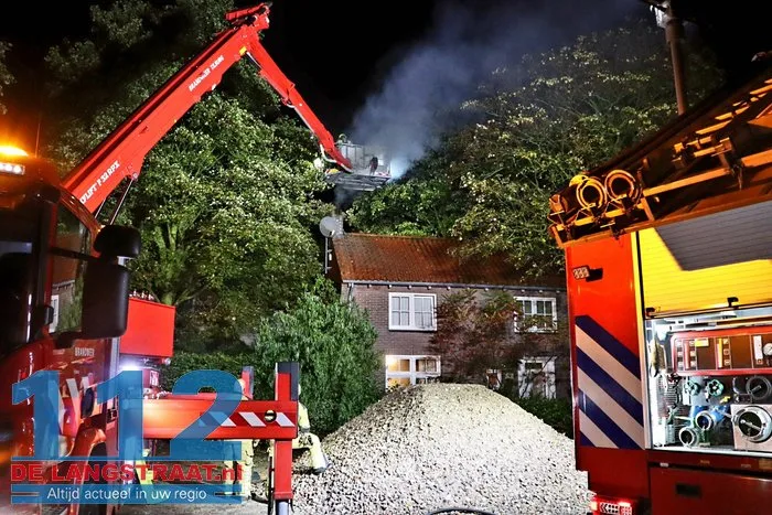 Vlammen en vonken slaan uit schoorsteen 10 Vlammen en vonken slaan uit schoorsteen 112 De Langstraat