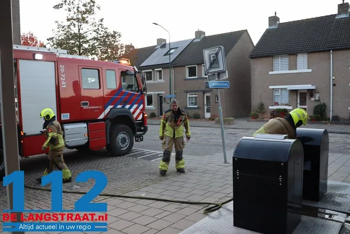 Ondergrondse papiercontainer in brand Kaatsheuvel 2 Ondergrondse papiercontainer in brand Kaatsheuvel 112 De Langstraat