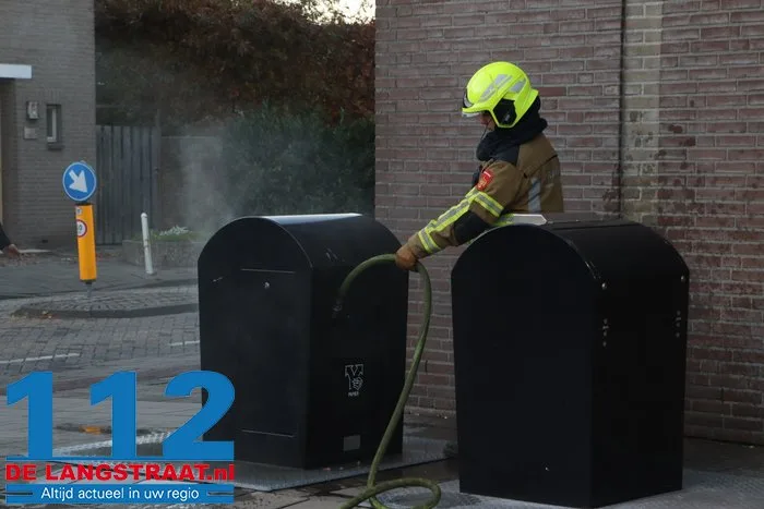 Ondergrondse papiercontainer in brand Kaatsheuvel 4 Ondergrondse papiercontainer in brand Kaatsheuvel 112 De Langstraat