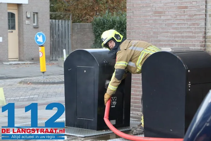 Ondergrondse papiercontainer in brand Kaatsheuvel 8 Ondergrondse papiercontainer in brand Kaatsheuvel 112 De Langstraat