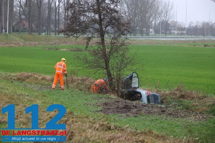 Dode bij ernstig ongeval op toerit A59 in Waalwijk; bestuurder ging ervandoor. 21 Dode bij ernstig ongeval op toerit A59 in Waalwijk; bestuurder ging ervandoor. 112 De Langstraat