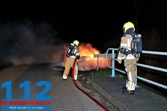 Wederom stapel banden in brand Sprang-Capelle 6 Wederom stapel banden in brand Sprang-Capelle 112 De Langstraat
