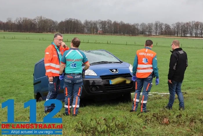 Automobilist raakt van de weg oprit A59 bij Drunen 5 Automobilist raakt van de weg oprit A59 bij Drunen 112 De Langstraat