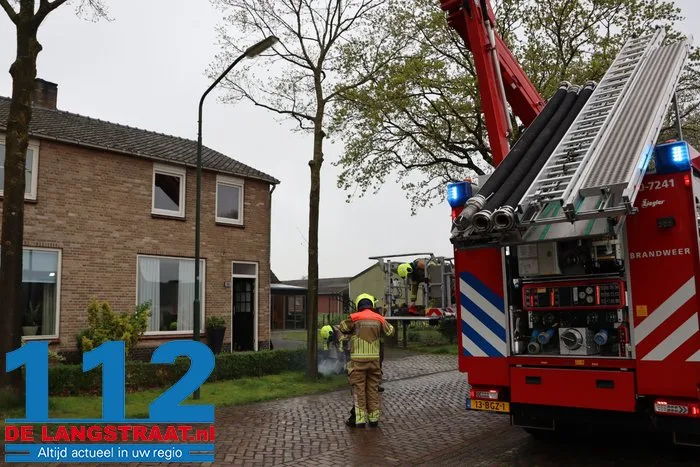 Schoorsteenbrand Erasstraat Kaatsheuvel 2 Schoorsteenbrand Erasstraat Kaatsheuvel 112 De Langstraat
