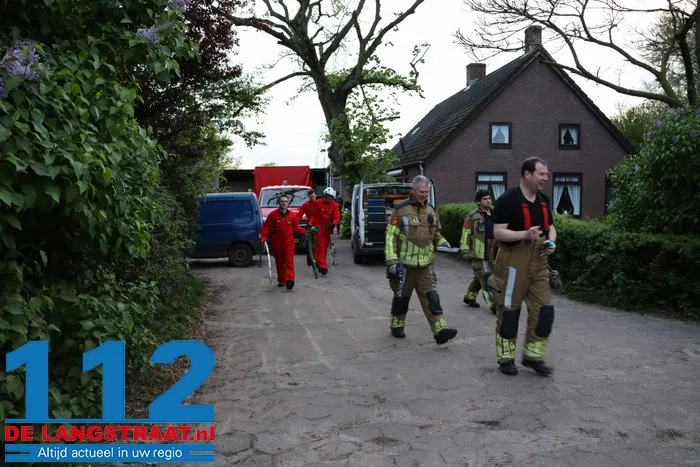 Brandweer helpt stieren die met poten vastzitten in rooster van mestput in Kaatsheuvel 6 Brandweer helpt stieren die met poten vastzitten in rooster van mestput in Kaatsheuvel 112 De Langstraat