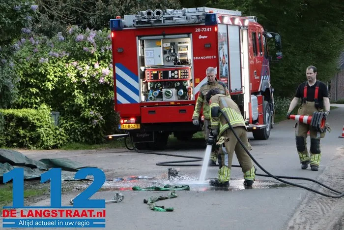 Brandweer helpt stieren die met poten vastzitten in rooster van mestput in Kaatsheuvel 8 Brandweer helpt stieren die met poten vastzitten in rooster van mestput in Kaatsheuvel 112 De Langstraat