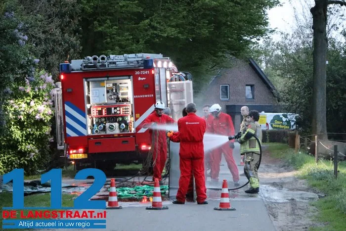 Brandweer helpt stieren die met poten vastzitten in rooster van mestput in Kaatsheuvel 11 Brandweer helpt stieren die met poten vastzitten in rooster van mestput in Kaatsheuvel 112 De Langstraat
