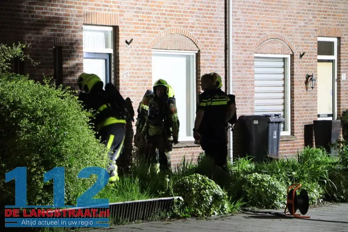 Gaslek in leegstaande woning in Sprang-Capelle, brandweer ter plaatse 5 Gaslek in leegstaande woning in Sprang-Capelle, brandweer ter plaatse 112 De Langstraat