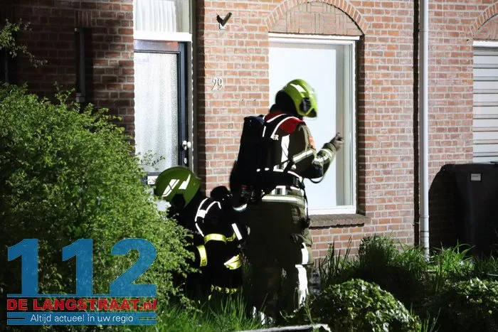 Gaslek in leegstaande woning in Sprang-Capelle, brandweer ter plaatse 7 Gaslek in leegstaande woning in Sprang-Capelle, brandweer ter plaatse 112 De Langstraat