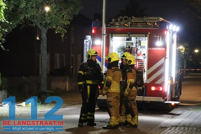 Gaslek in leegstaande woning in Sprang-Capelle, brandweer ter plaatse 8 Gaslek in leegstaande woning in Sprang-Capelle, brandweer ter plaatse 112 De Langstraat