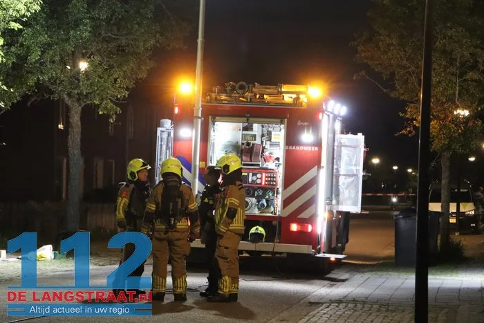 Gaslek in leegstaande woning in Sprang-Capelle, brandweer ter plaatse 11 Gaslek in leegstaande woning in Sprang-Capelle, brandweer ter plaatse 112 De Langstraat