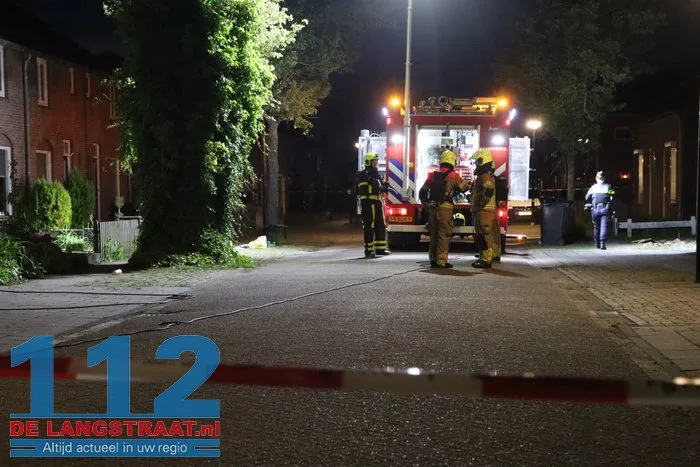 Gaslek in leegstaande woning in Sprang-Capelle, brandweer ter plaatse 14 Gaslek in leegstaande woning in Sprang-Capelle, brandweer ter plaatse 112 De Langstraat