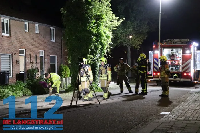 Gaslek in leegstaande woning in Sprang-Capelle, brandweer ter plaatse 17 Gaslek in leegstaande woning in Sprang-Capelle, brandweer ter plaatse 112 De Langstraat