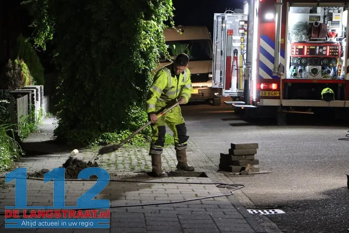 Gaslek in leegstaande woning in Sprang-Capelle, brandweer ter plaatse 19 Gaslek in leegstaande woning in Sprang-Capelle, brandweer ter plaatse 112 De Langstraat