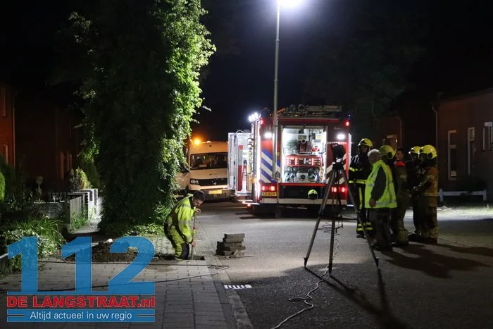 Gaslek in leegstaande woning in Sprang-Capelle, brandweer ter plaatse 20 Gaslek in leegstaande woning in Sprang-Capelle, brandweer ter plaatse 112 De Langstraat