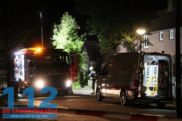 Gaslek in leegstaande woning in Sprang-Capelle, brandweer ter plaatse 22 Gaslek in leegstaande woning in Sprang-Capelle, brandweer ter plaatse 112 De Langstraat