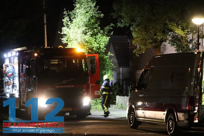 Gaslek in leegstaande woning in Sprang-Capelle, brandweer ter plaatse 23 Gaslek in leegstaande woning in Sprang-Capelle, brandweer ter plaatse 112 De Langstraat