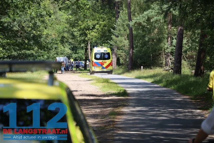 Man valt van fiets in Loonse en Drunense Duinen en raakt gewond: traumahelikopter landt in de duinen 112 De Langstraat