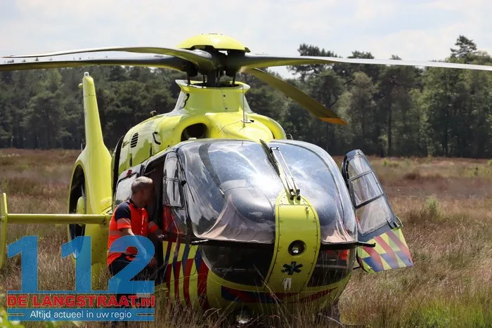 Man valt van fiets in Loonse en Drunense Duinen en raakt gewond: traumahelikopter landt in de duinen 112 De Langstraat