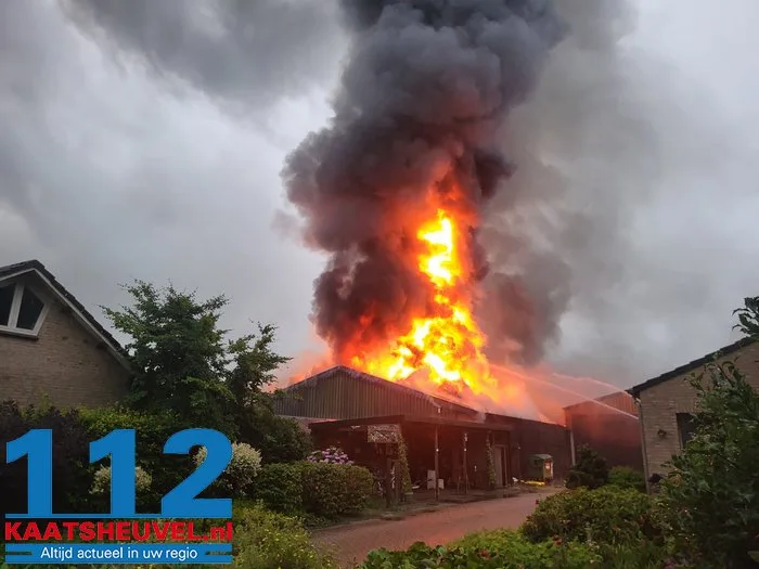 Vlammen slaan uit het dak bij witlofkwekerij, eigenaar vanaf vakantieadres: ‘Dit is ontzettend schrikken, verschrikkelijk balen’ 25 Vlammen slaan uit het dak bij witlofkwekerij, eigenaar vanaf vakantieadres: ‘Dit is ontzettend schrikken, verschrikkelijk balen’ 112 De Langstraat