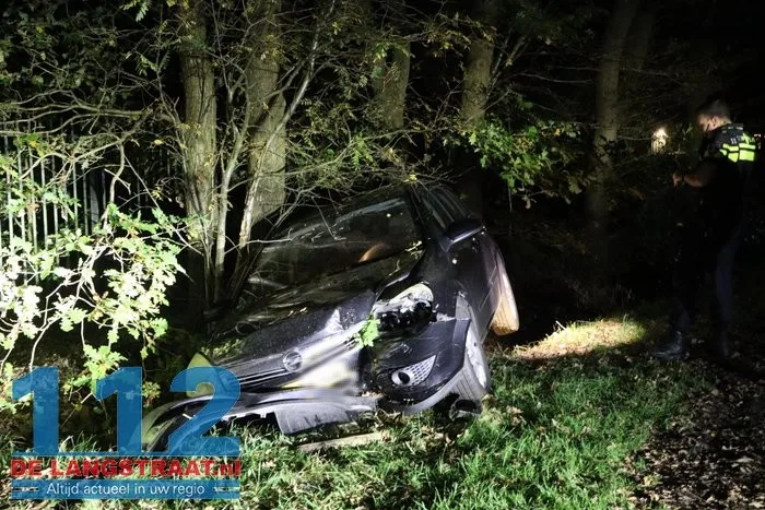 Auto belandt in sloot Kaatsheuvel, bestuurder spoorloos na ongeval 7 Auto belandt in sloot Kaatsheuvel, bestuurder spoorloos na ongeval 112 De Langstraat