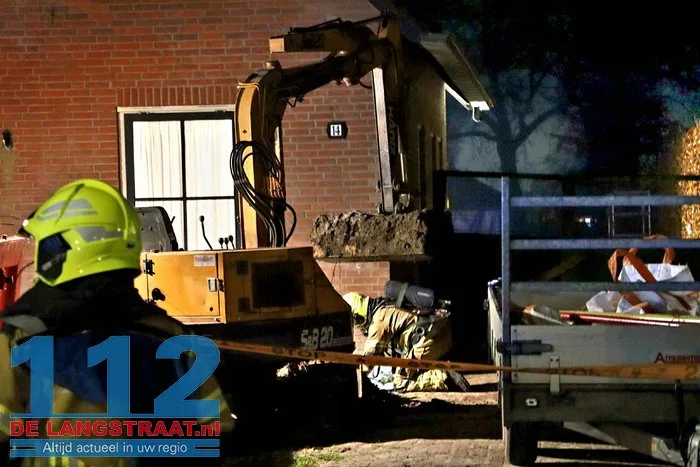 Gaslek na graafwerkzaamheden in voortuin Kaatsheuvel 5 Gaslek na graafwerkzaamheden in voortuin Kaatsheuvel 112 De Langstraat