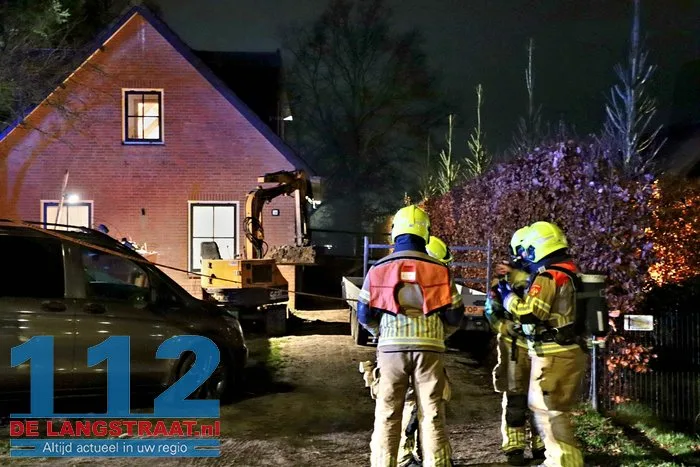 Gaslek na graafwerkzaamheden in voortuin Kaatsheuvel 8 Gaslek na graafwerkzaamheden in voortuin Kaatsheuvel 112 De Langstraat