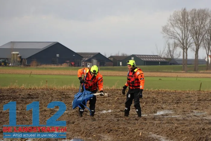 Gewonde zwanen zitten vast in de modder, brandweer schiet te hulp 13 Gewonde zwanen zitten vast in de modder, brandweer schiet te hulp 112 De Langstraat