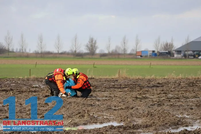 Gewonde zwanen zitten vast in de modder, brandweer schiet te hulp 20 Gewonde zwanen zitten vast in de modder, brandweer schiet te hulp 112 De Langstraat