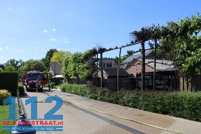Felle brand legt tuinhuisje in de as 's-Gravenmoer 16 Felle brand legt tuinhuisje in de as 's-Gravenmoer 112 De Langstraat