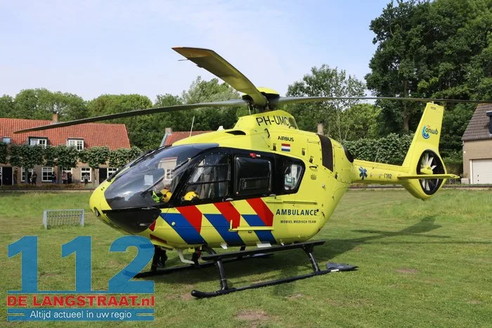 Traumahelikopter landt midden in Waspikse woonwijk 4 Traumahelikopter landt midden in Waspikse woonwijk 112 De Langstraat