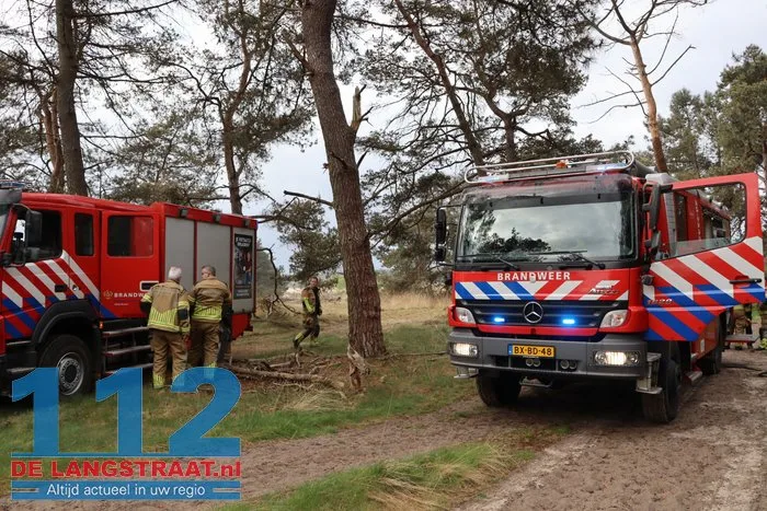Natuurbrand in Loonse en Drunense Duinen onder controle, brandweer blijft nablussen 5 Natuurbrand in Loonse en Drunense Duinen onder controle, brandweer blijft nablussen 112 De Langstraat