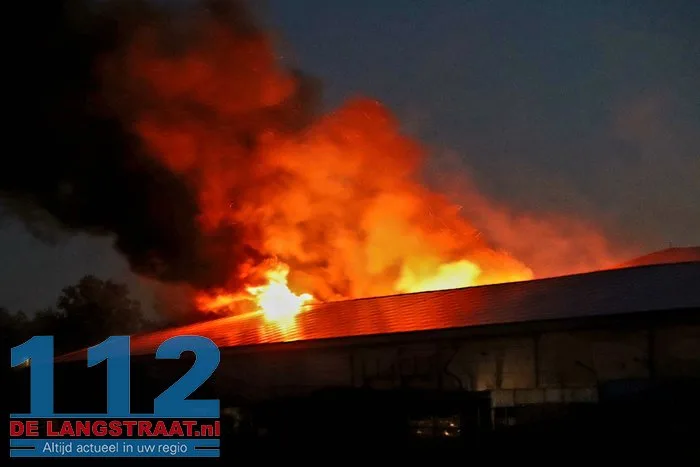 Grote vuurzee verwoest productiehallen ECCO Dongen 1 Grote vuurzee verwoest productiehallen ECCO Dongen 112 De Langstraat