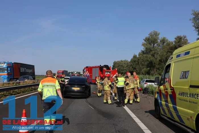 Ongeluk op A59 bij Waspik: linkerrijstrook dicht, verkeer omgeleid 2 Ongeluk op A59 bij Waspik: linkerrijstrook dicht, verkeer omgeleid 112 De Langstraat