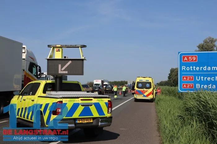 Ongeluk op A59 bij Waspik: linkerrijstrook dicht, verkeer omgeleid 19 Ongeluk op A59 bij Waspik: linkerrijstrook dicht, verkeer omgeleid 112 De Langstraat