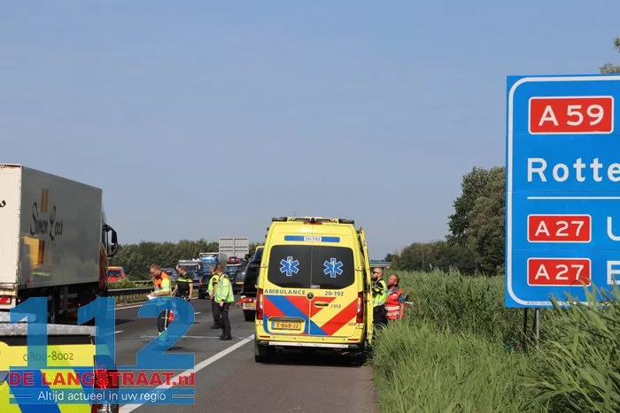 Ongeluk op A59 bij Waspik: linkerrijstrook dicht, verkeer omgeleid 21 Ongeluk op A59 bij Waspik: linkerrijstrook dicht, verkeer omgeleid 112 De Langstraat