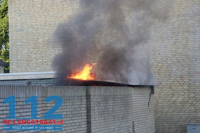 Schuur gaat in vlammen op Brem Sprang-Capelle 5 Schuur gaat in vlammen op Brem Sprang-Capelle 112 De Langstraat