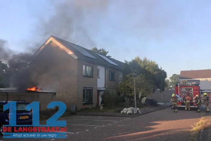 Schuur gaat in vlammen op Brem Sprang-Capelle 7 Schuur gaat in vlammen op Brem Sprang-Capelle 112 De Langstraat