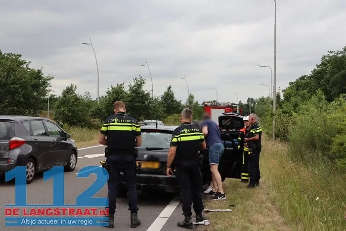 Auto’s botsen op drukke weg bij de Efteling, oprit korte tijd dicht 112 De Langstraat