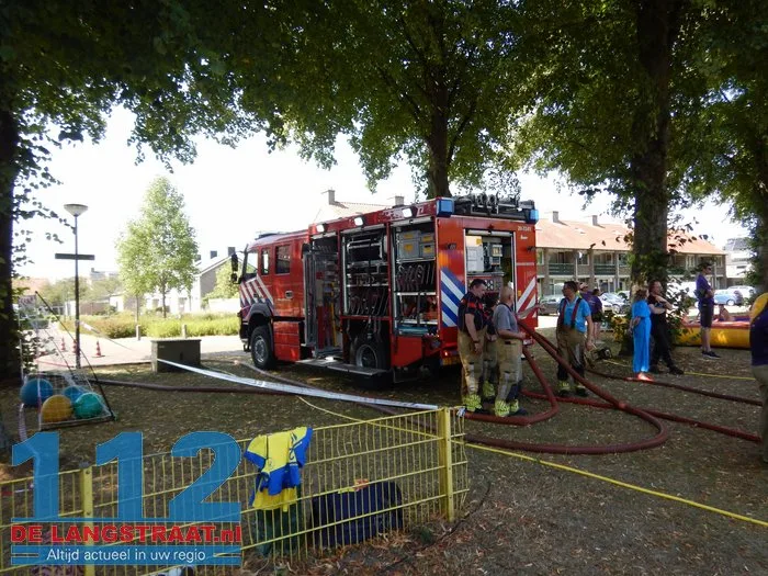 Verfrissende middag met brandweer bij Jeugdpret op Prins Mauritsplein 112 De Langstraat