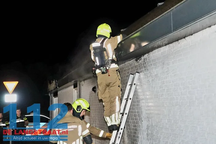 Containerbrand bij Domino’s Pizza Waalwijk zorgt voor schade aan pand 112 De Langstraat