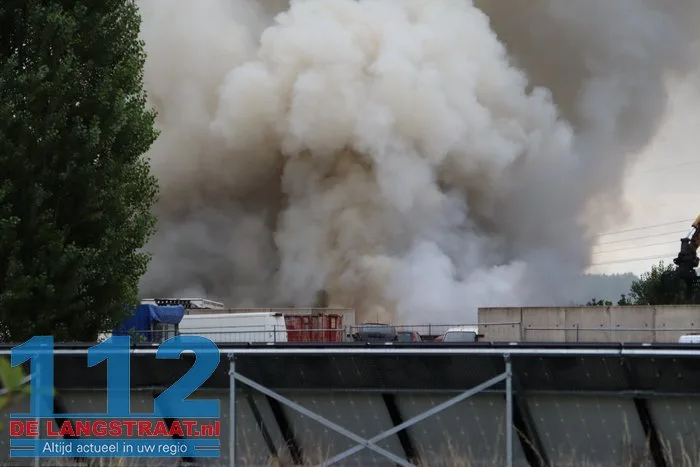 Grote brand bij autosloper Watertorenstraat Dongen 112 De Langstraat