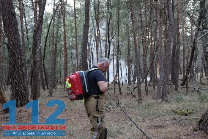 Brandweer bestrijdt bosbrand in bossen tussen Kaatsheuvel en Udenhout 9 Brandweer bestrijdt bosbrand in bossen tussen Kaatsheuvel en Udenhout 112 De Langstraat