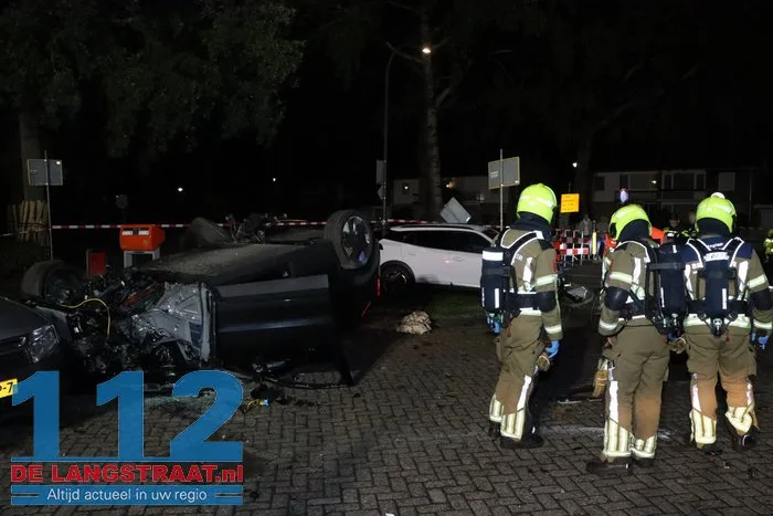 Achtervolging eindigt in zware crash in Waalwijk 112 De Langstraat