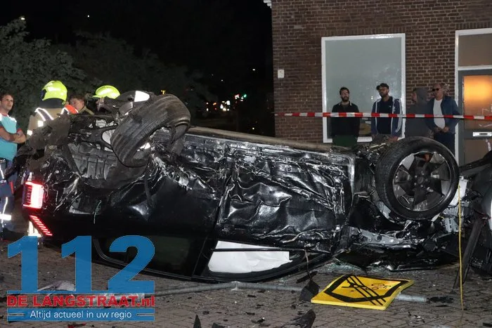 Achtervolging eindigt in zware crash in Waalwijk 112 De Langstraat